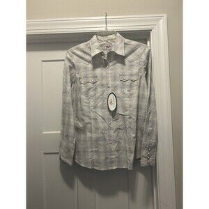 NWT Roper Women’s Pearl Snap Size Large Western Cowboy Shirt Western Wear Rodeo